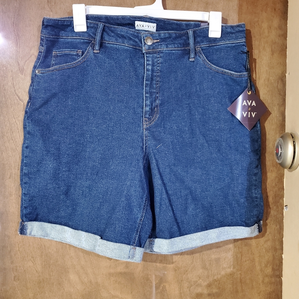 Womens plus size jean shorts